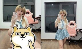 Hot Tiktokers Tran NHU HA transmitiram acidentalmente vídeos quentes